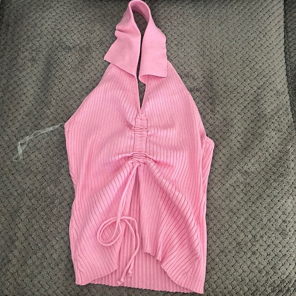 Collared pink Top